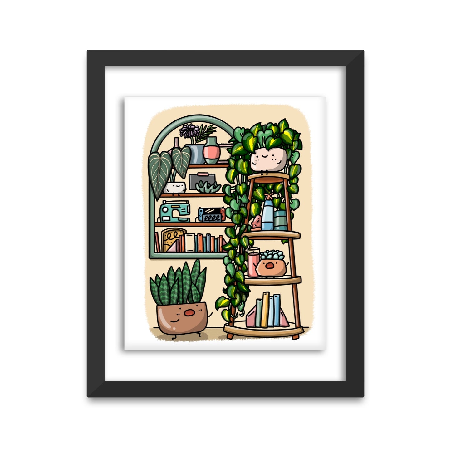 Philodendron Rapunzel Art Print