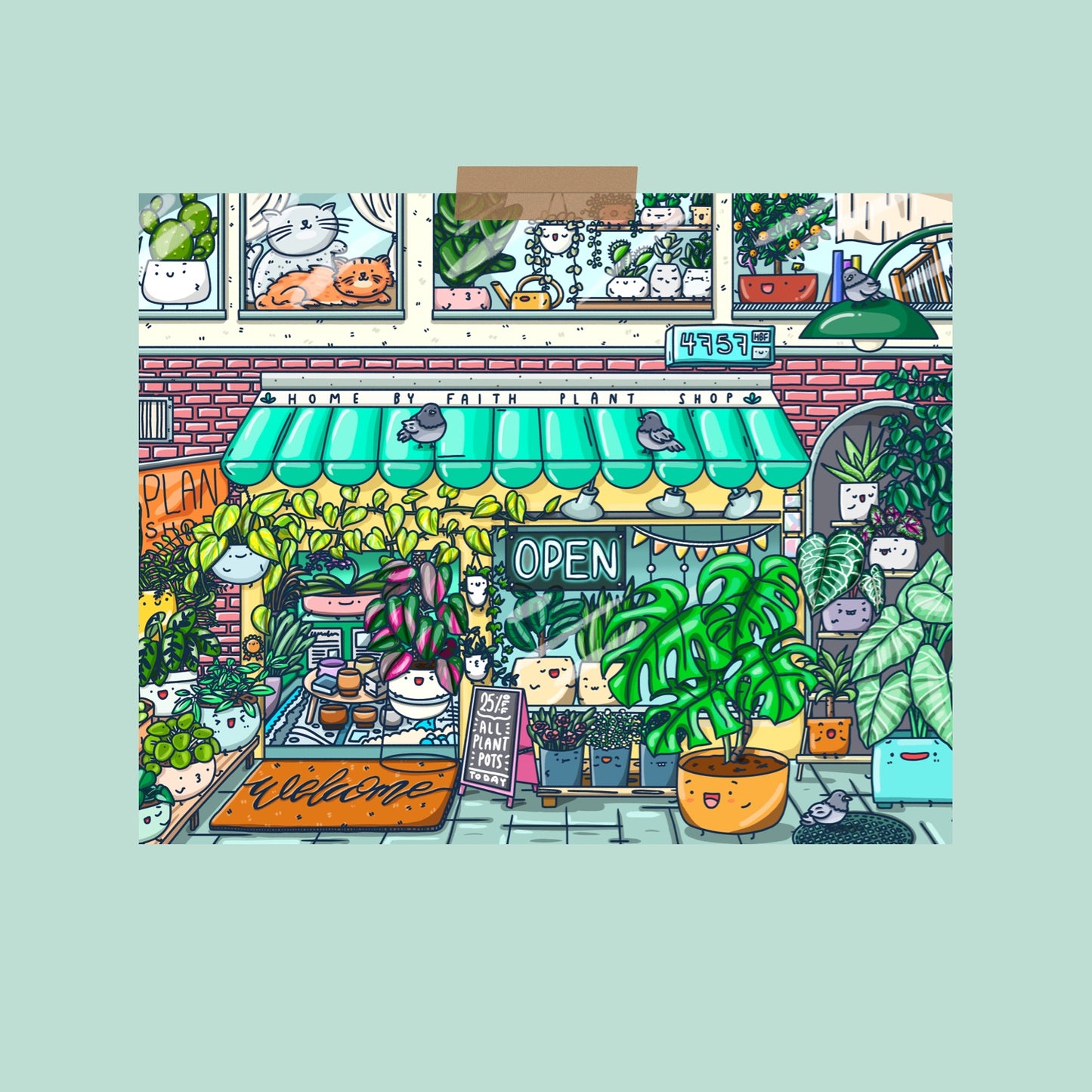 The Plant Shop Art Print
