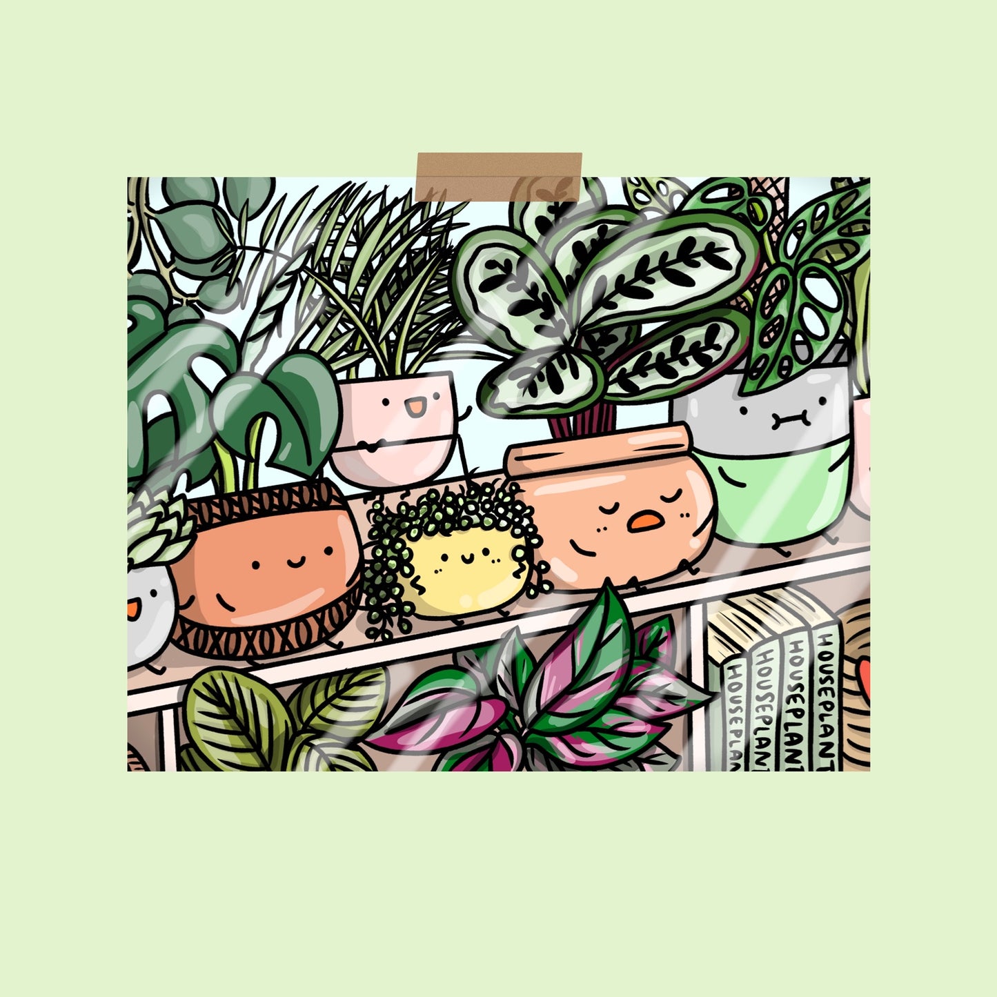 Plant Shop Window Art Print