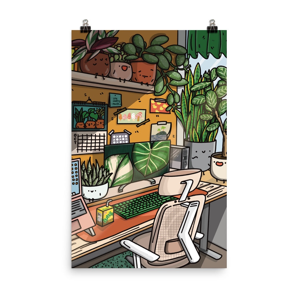 Cozy Desk 11 x 17" Art Print
