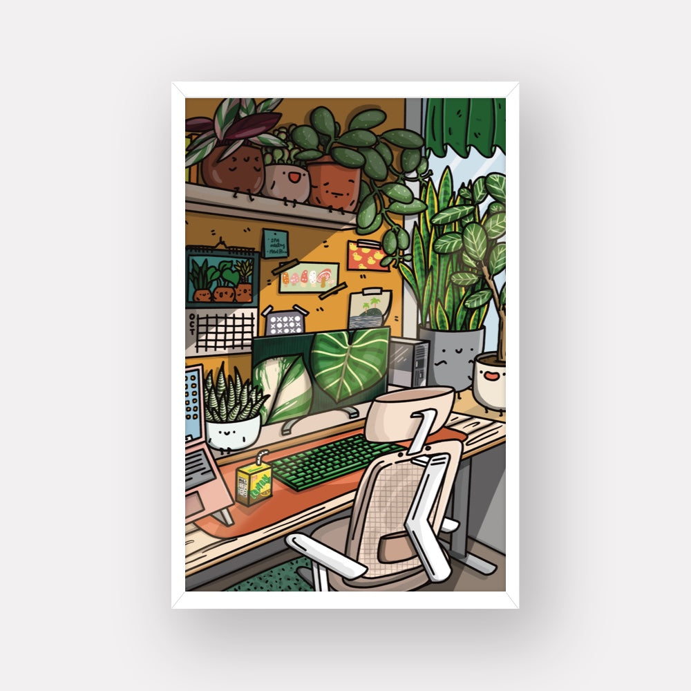 Cozy Desk 11 x 17" Art Print