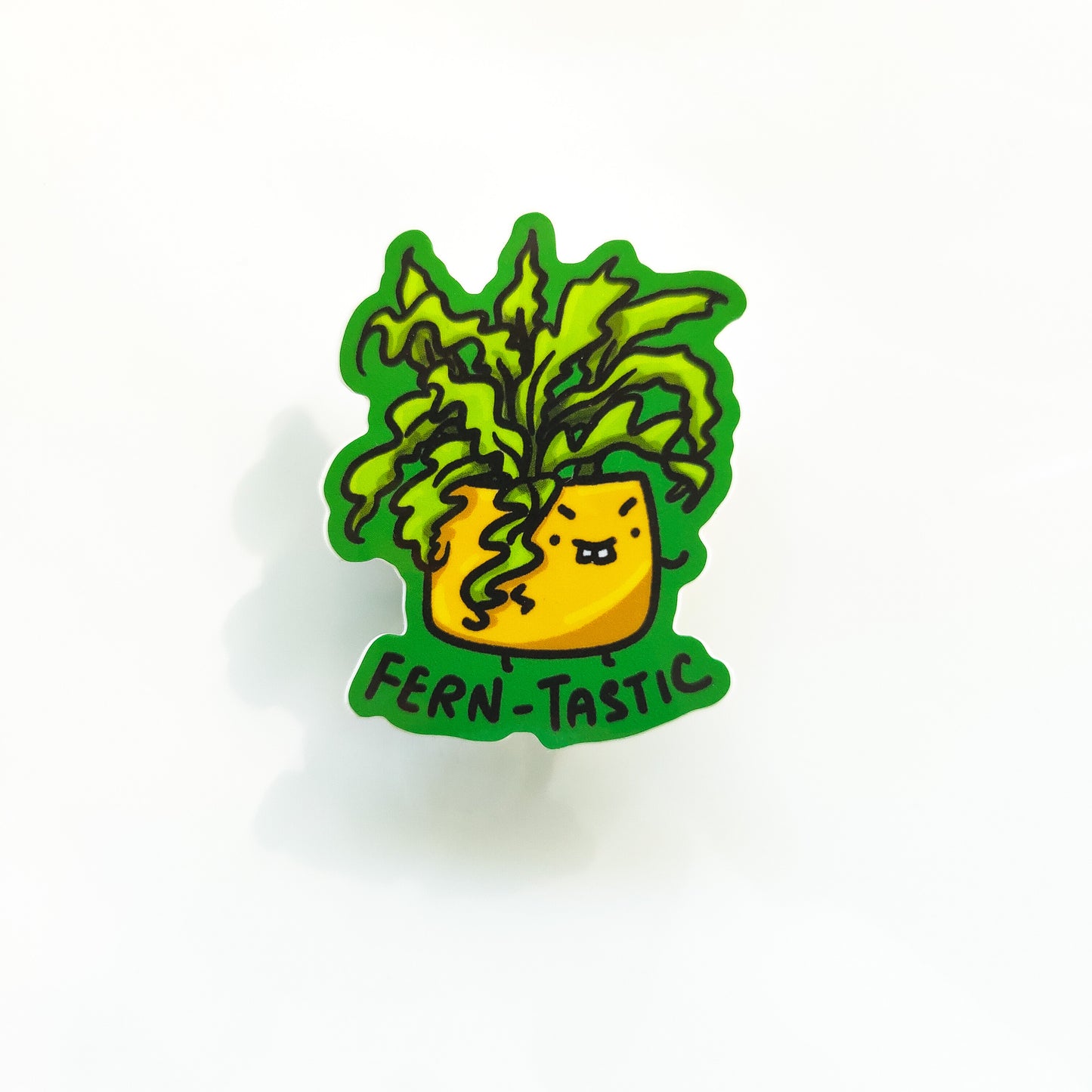 Fern-tastic Houseplant 3" Vinyl Sticker