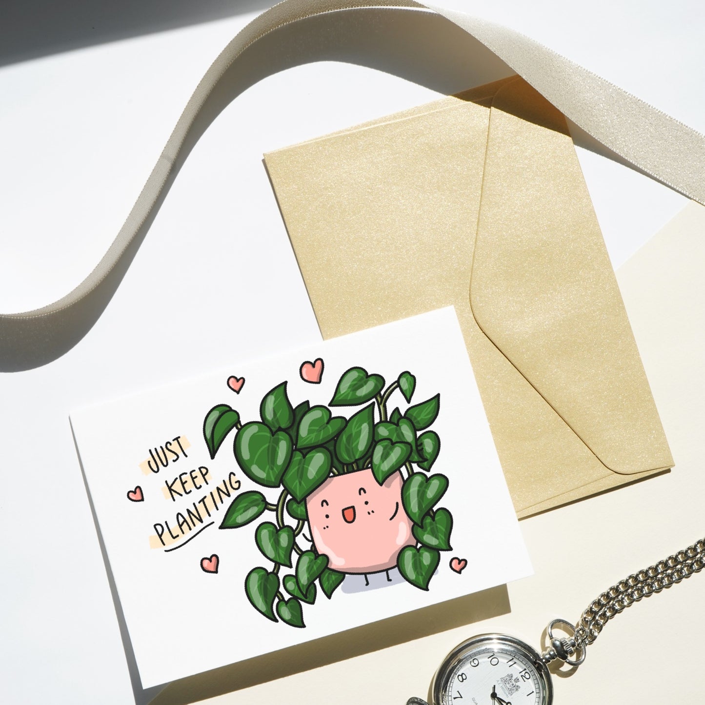 Just Keep Planting, Plant Greeting Card