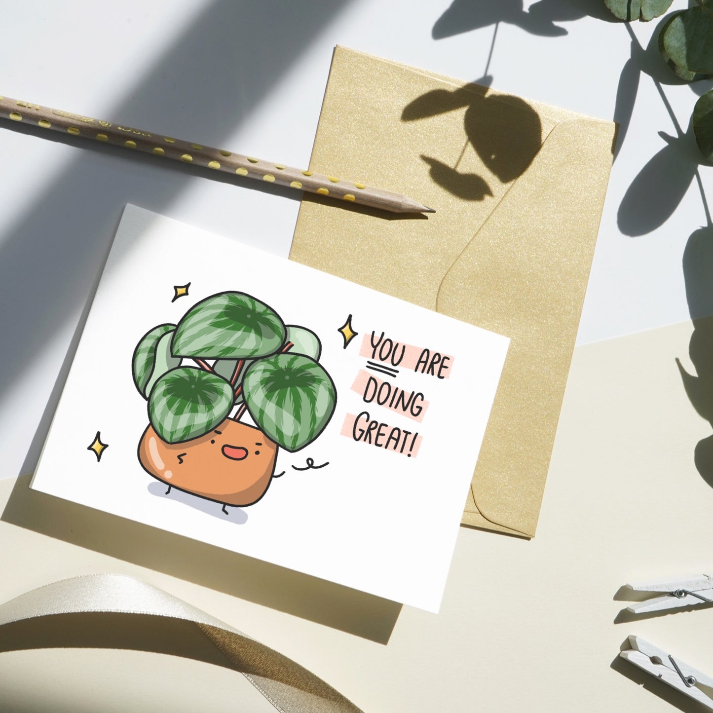 You Are Doing Great! Plant Greeting Card