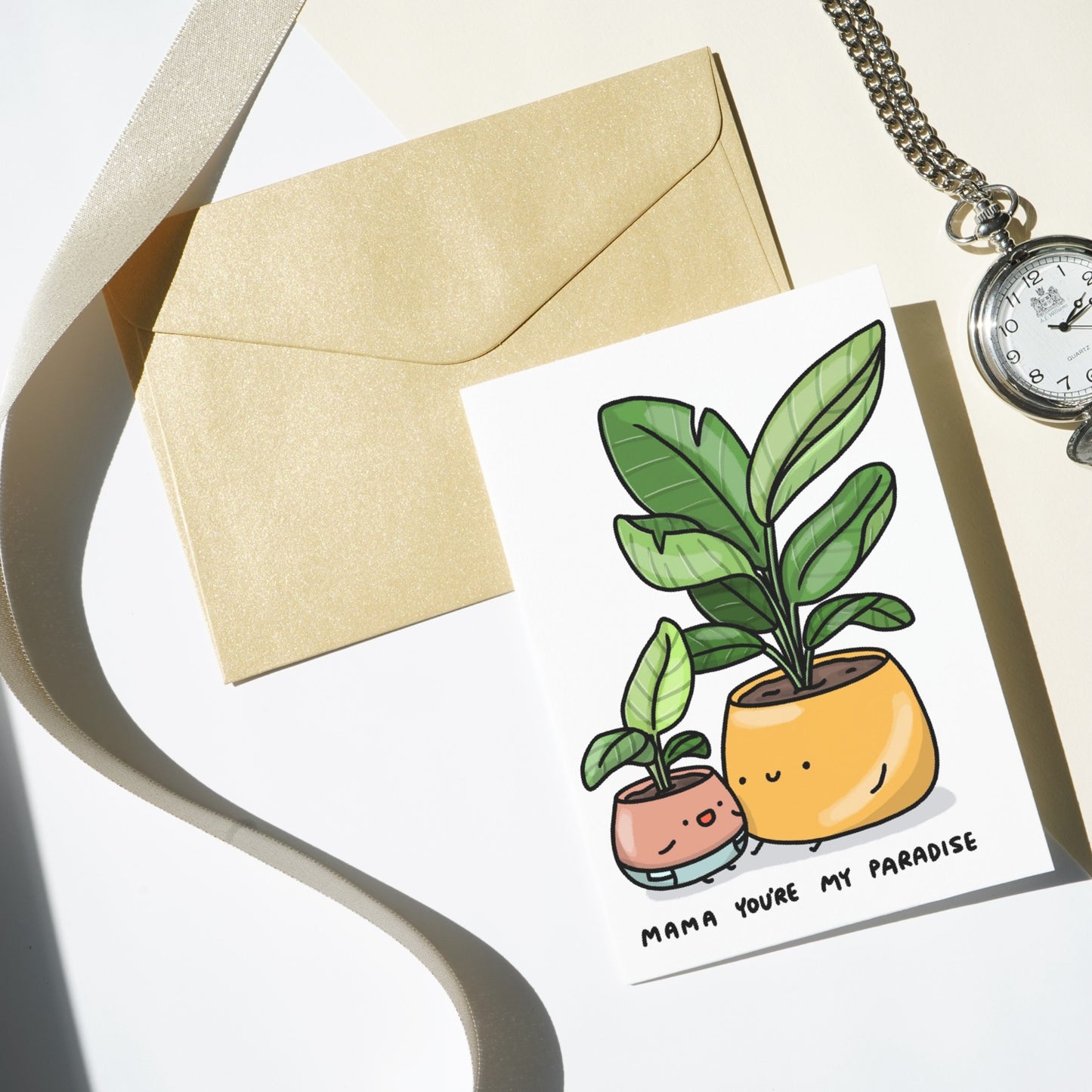 Mama You're My Paradise - Plant Mother's Day Greeting Card