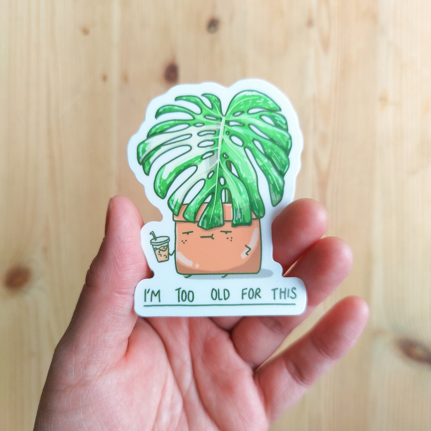 Too Old for this Vinyl Sticker
