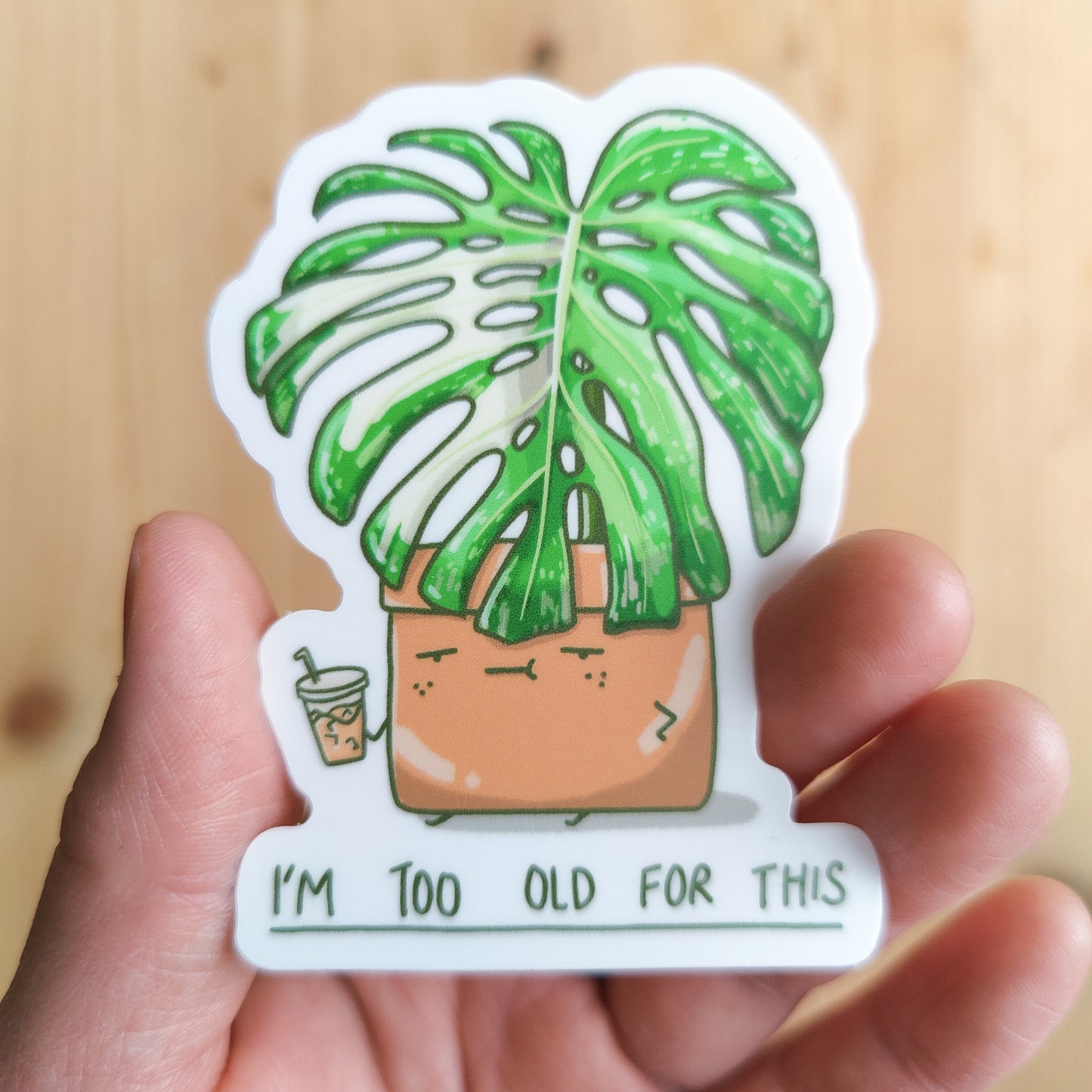 Too Old for this Vinyl Sticker