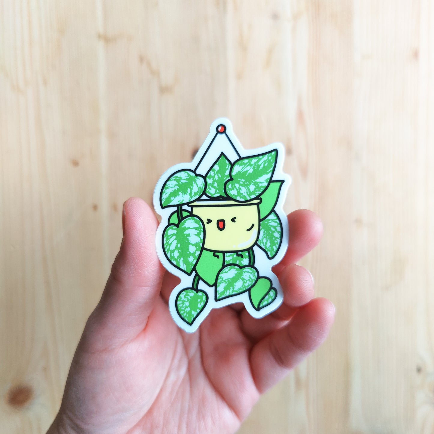Satin Pothos Vinyl Sticker