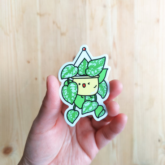 Satin Pothos Vinyl Sticker