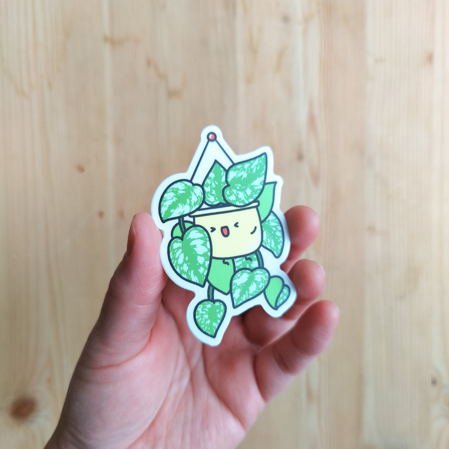 Satin Pothos Vinyl Sticker