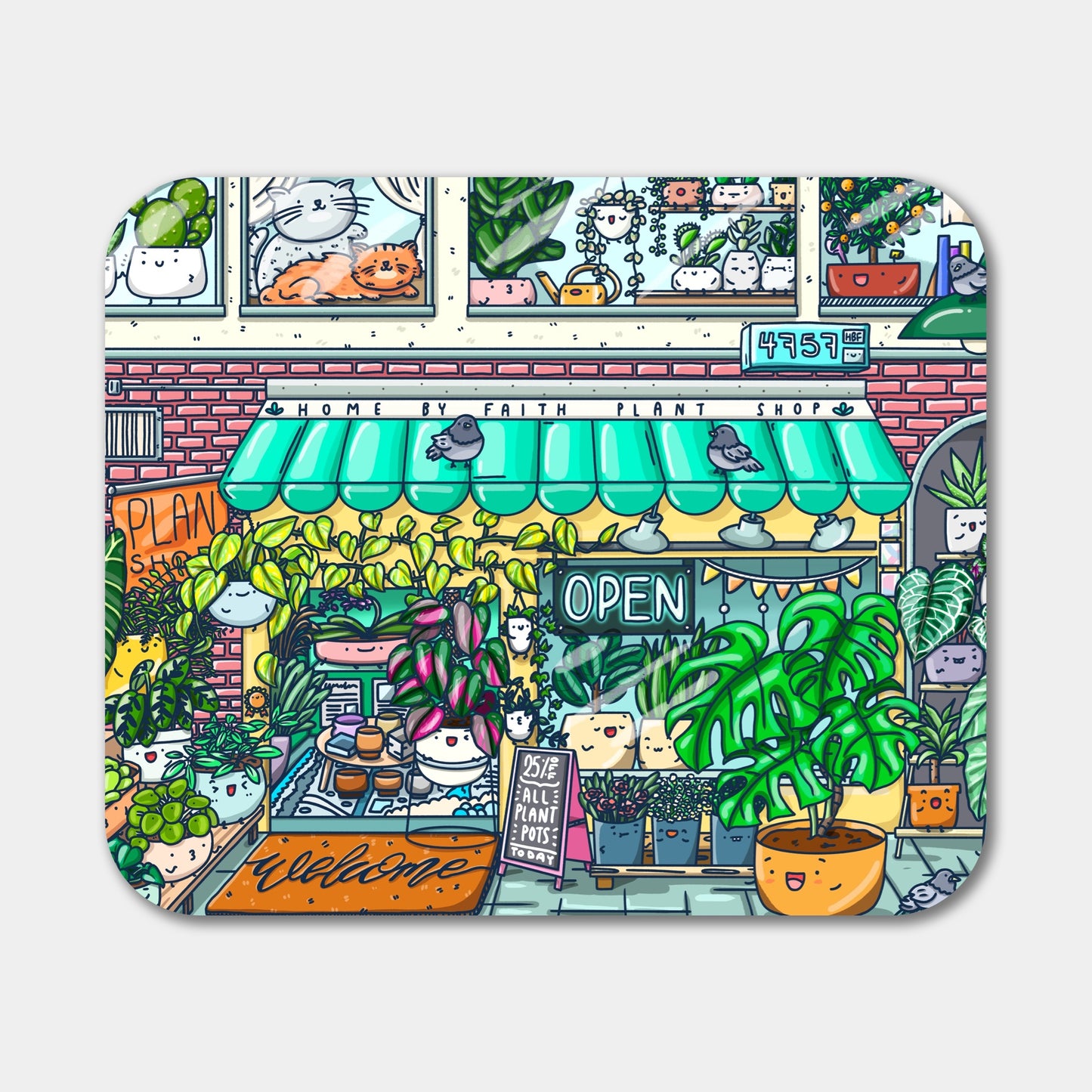 The Plant Shop Mouse Pad