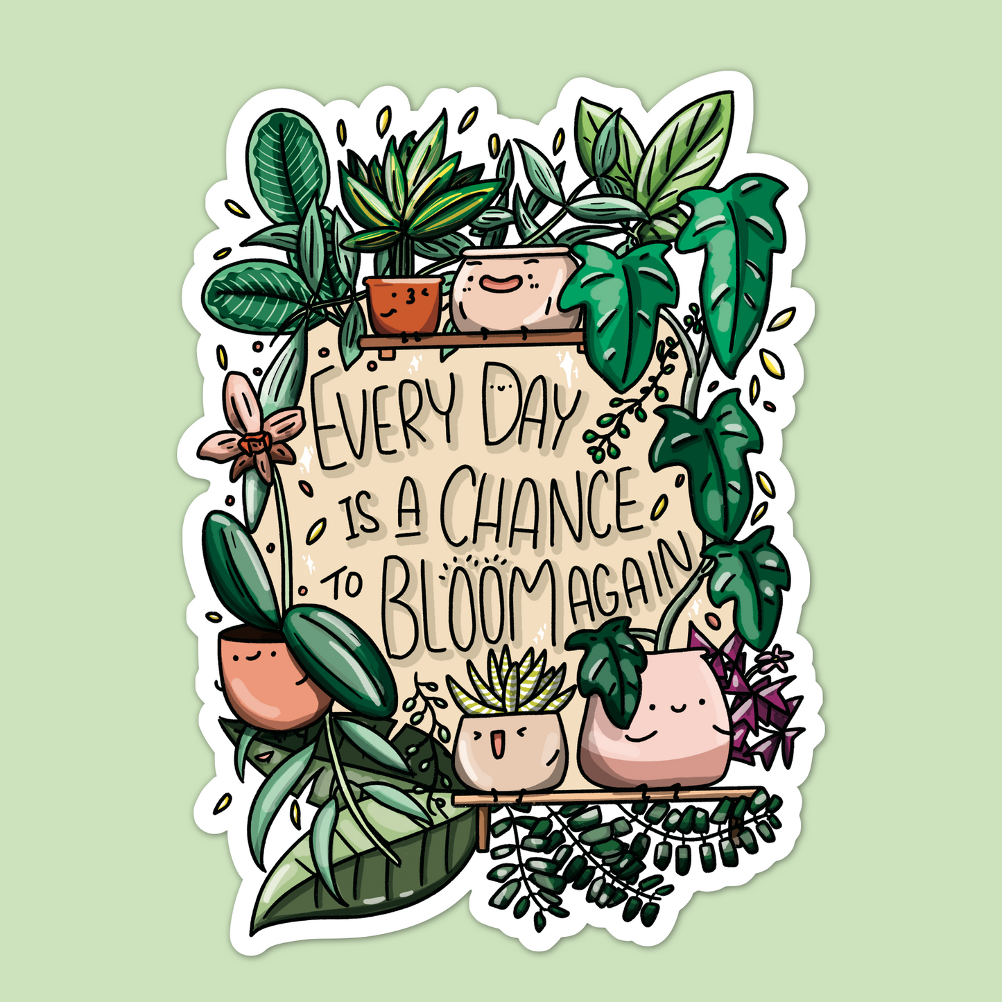 Everyday is a chance to bloom Magnet
