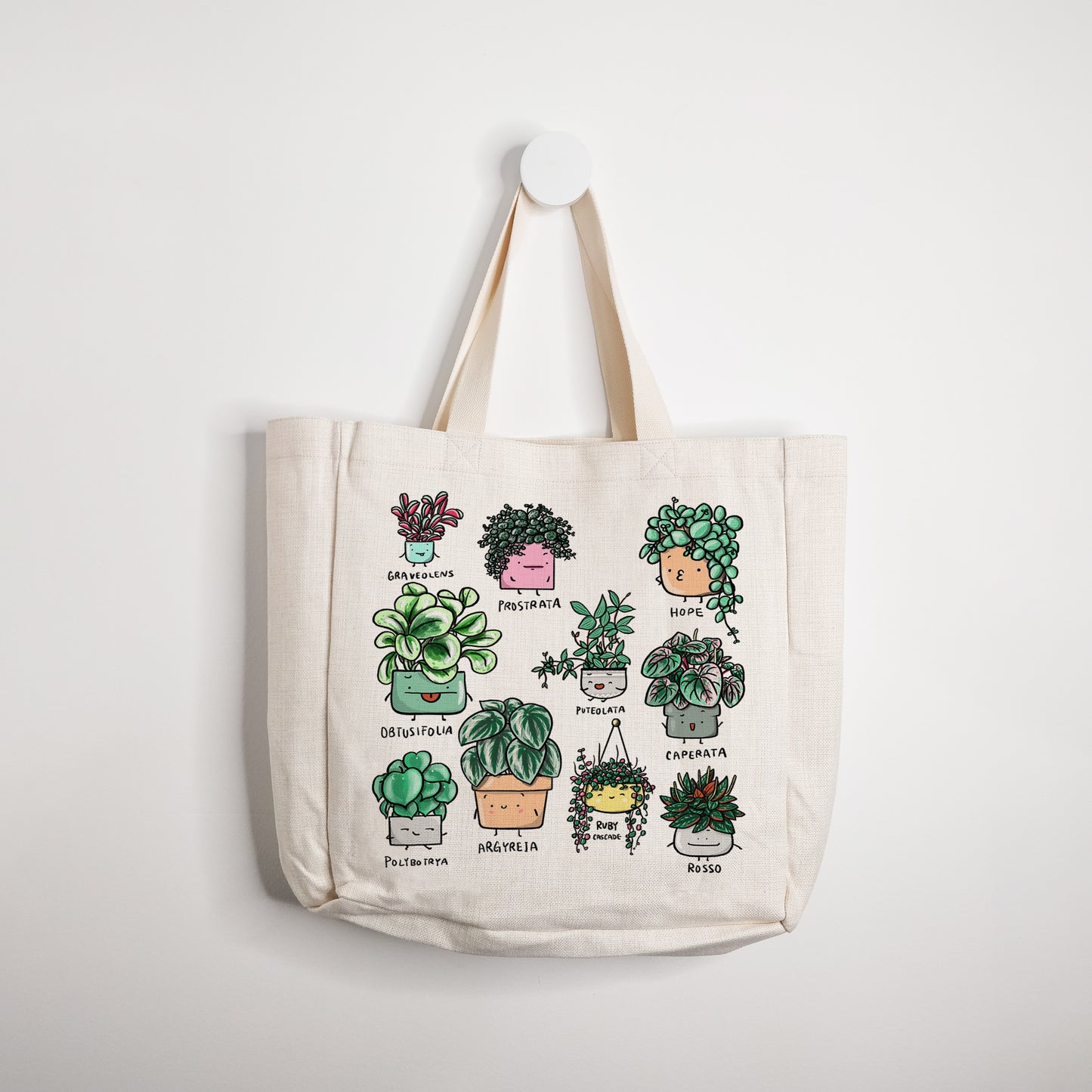 Peperomia Family Tote Bag