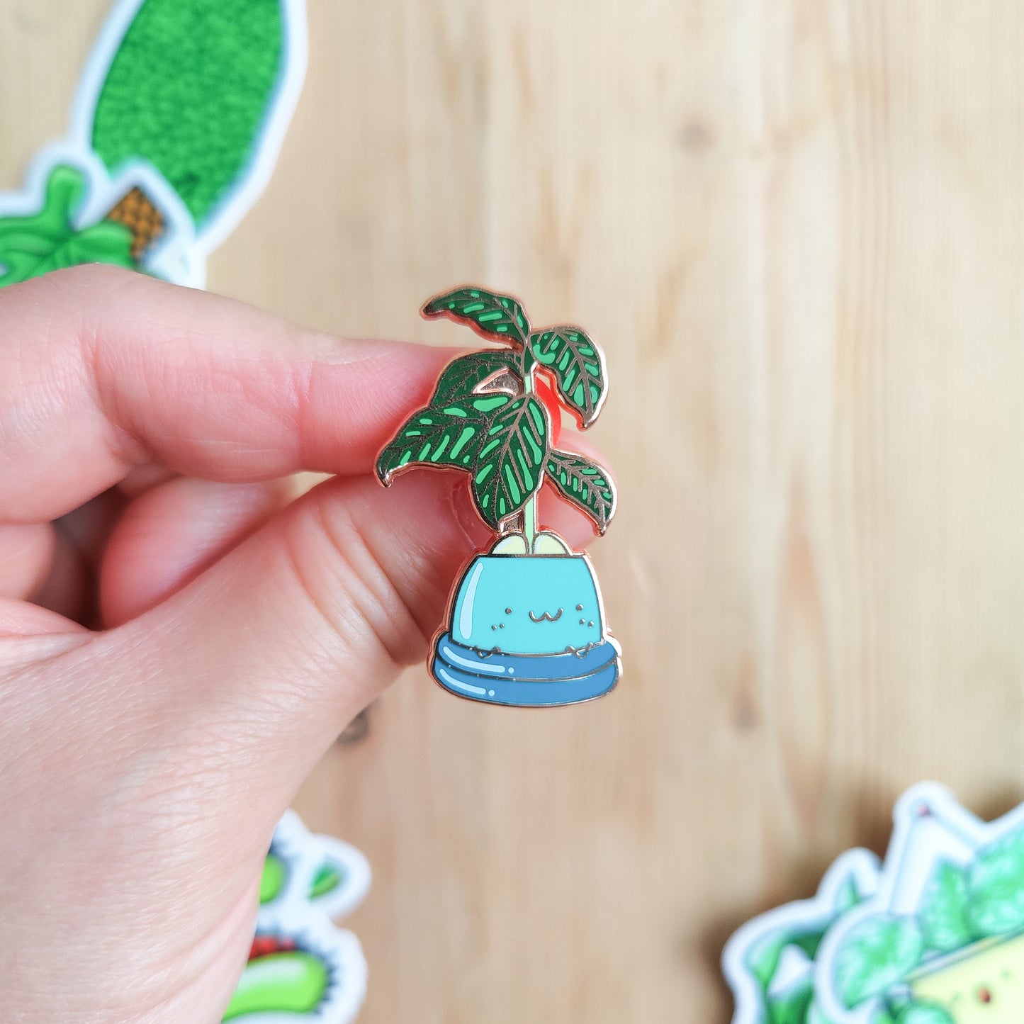 Avocado Plant Enamel Pin