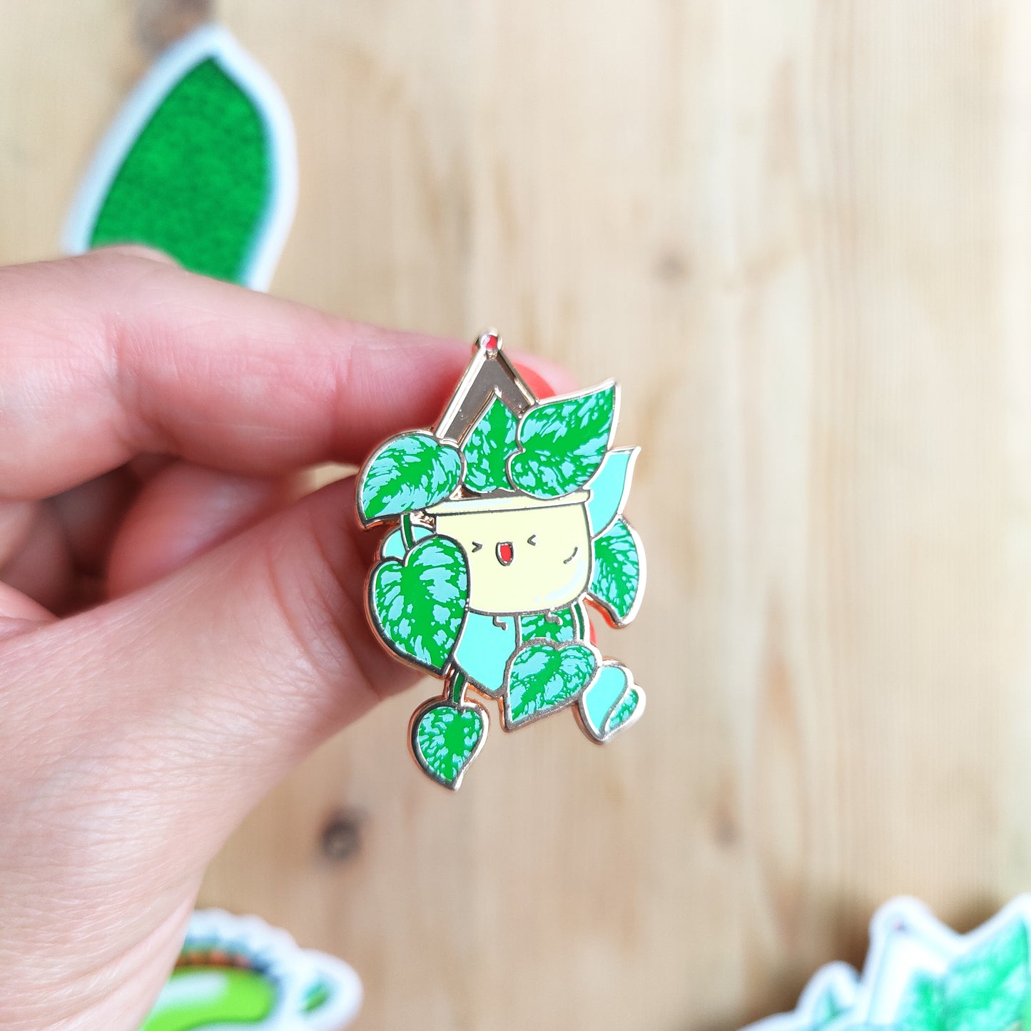 Satin Pothos Enamel Pin