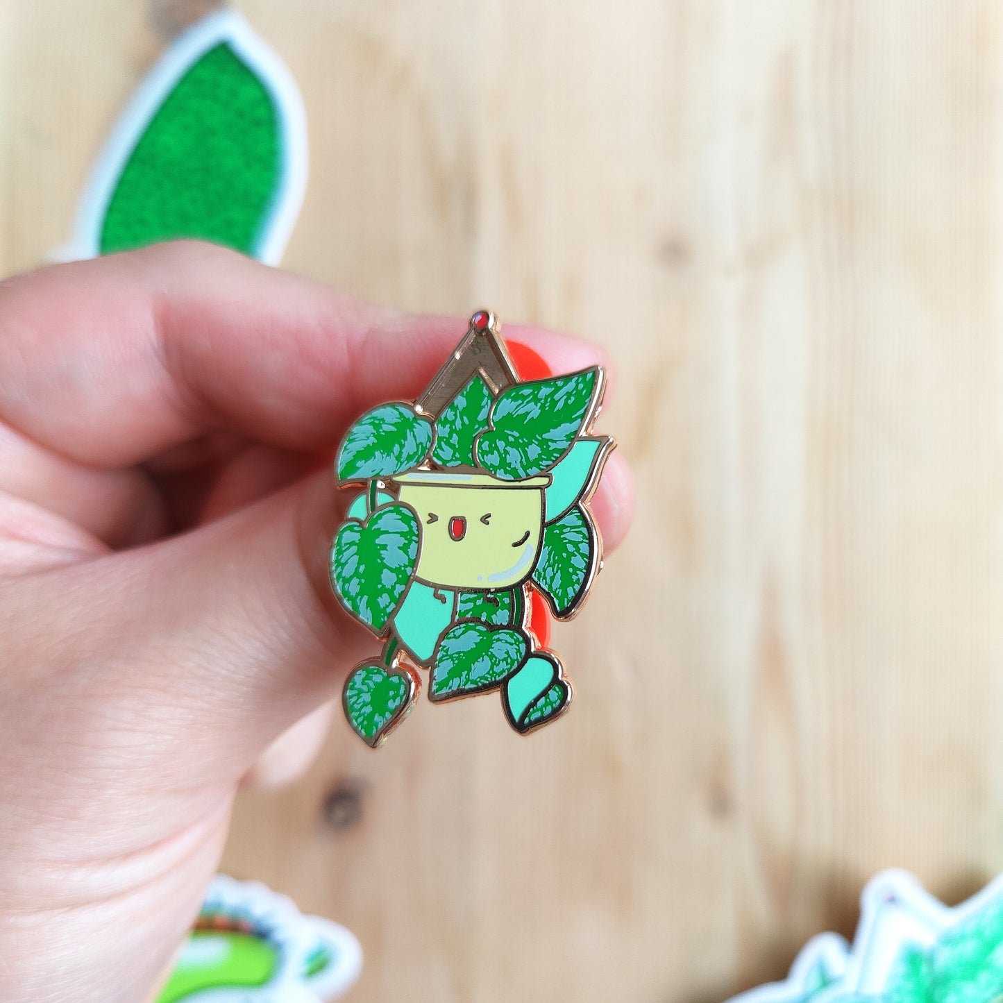 Satin Pothos Enamel Pin