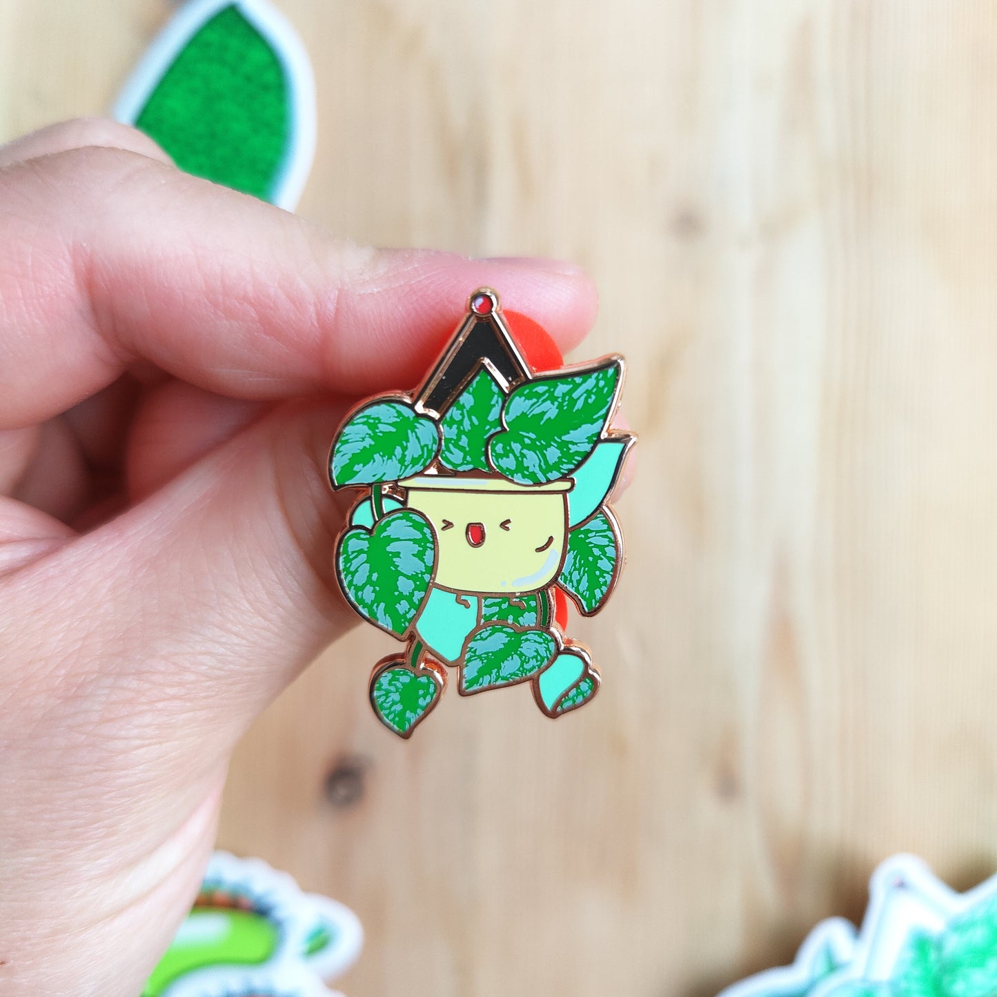 Satin Pothos Enamel Pin