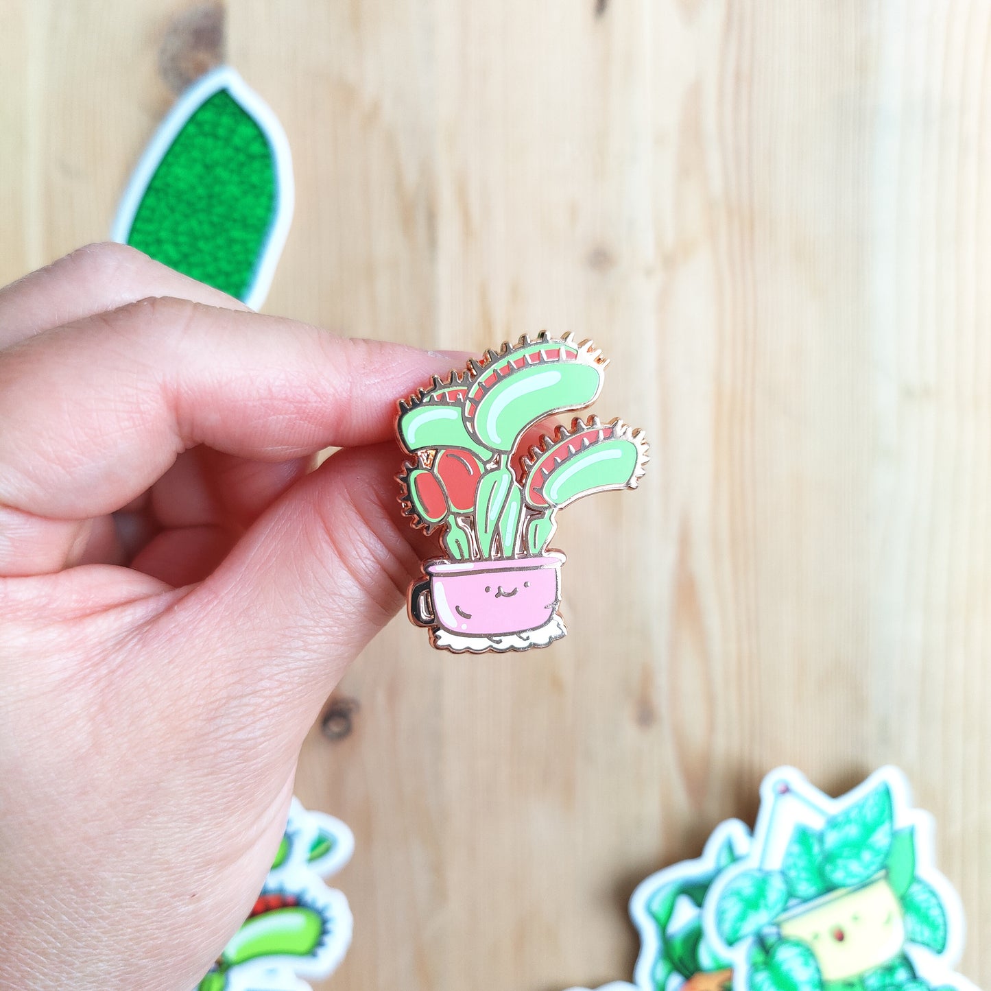 Venus Fly Trap Enamel Pin