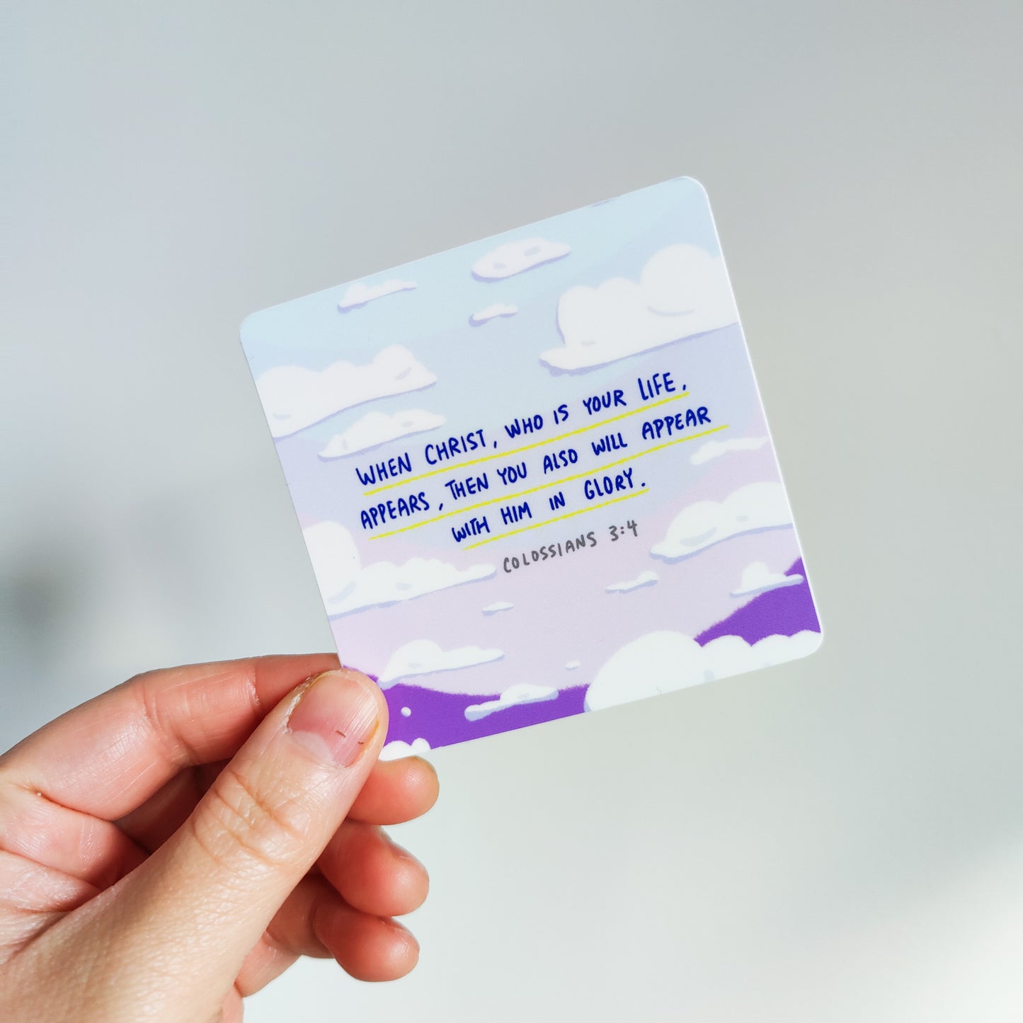 Colassians 3:4 Bible Verse Vinyl sticker