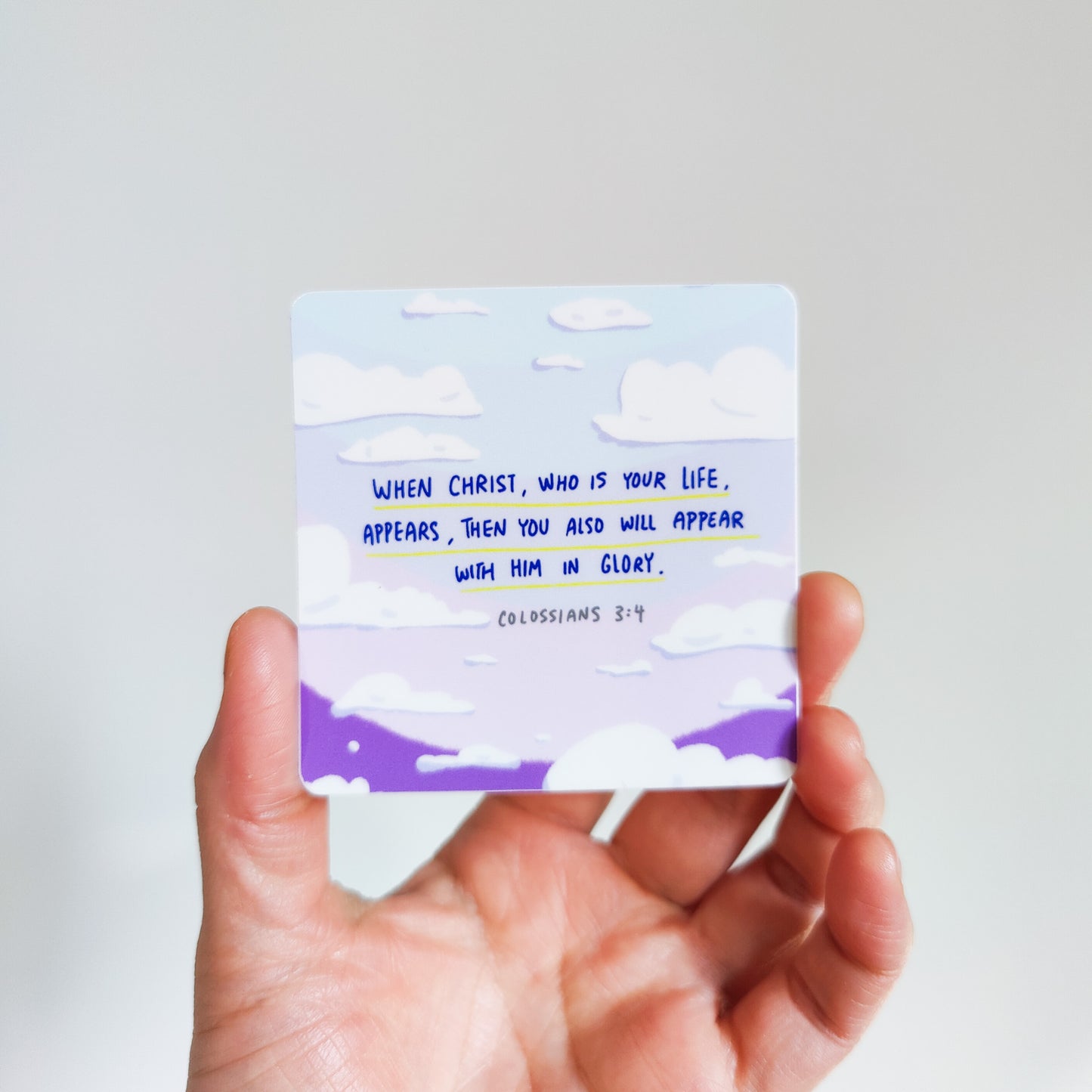 Colassians 3:4 Bible Verse Vinyl sticker