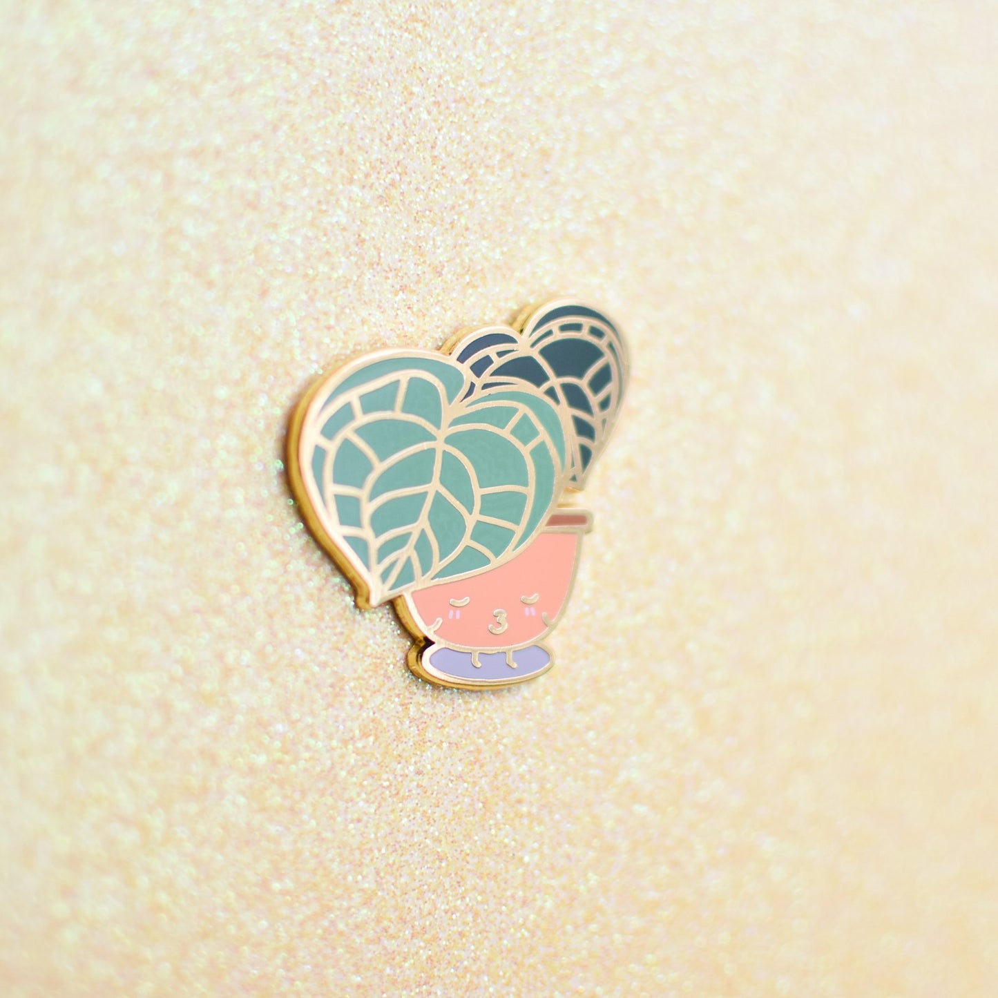 Anthurium Hard Enamel Pin (Gold)