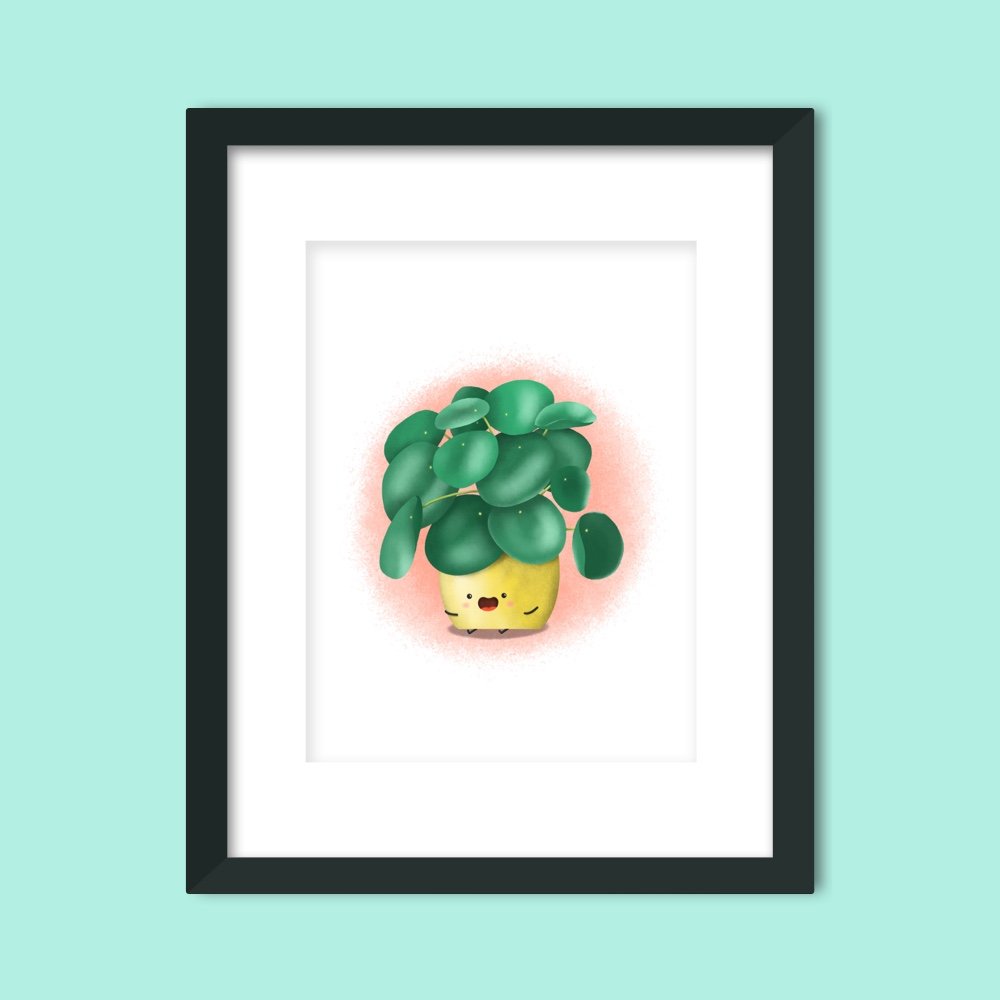 It's a Pilea Art Print