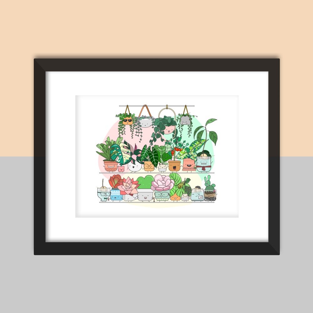 Big Group Shelfie Art Print