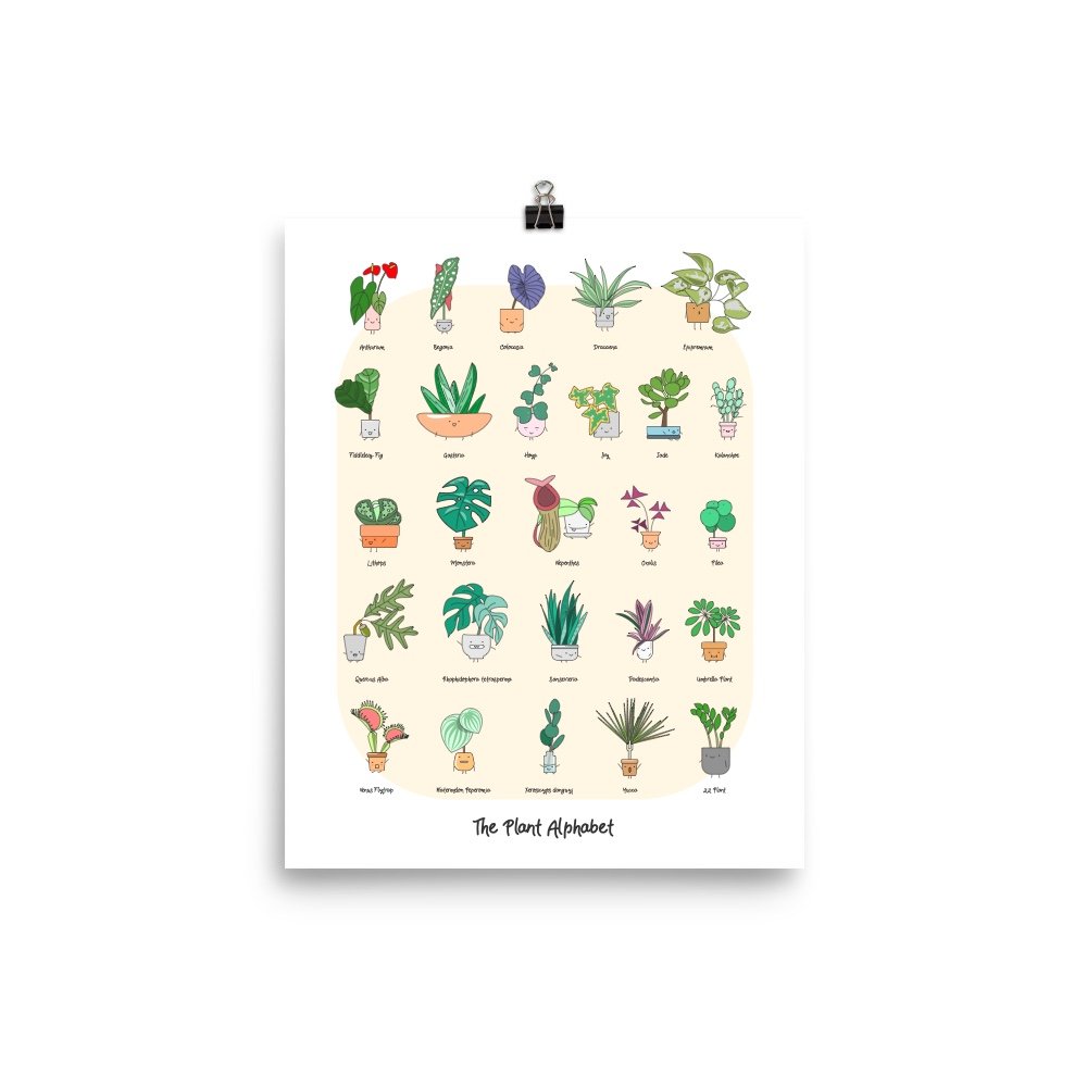The Plant Alphabet Art Print