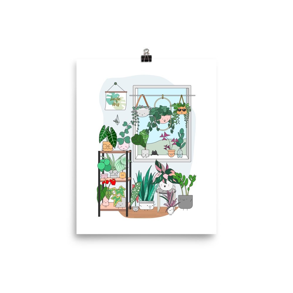 Plant Window Art Print