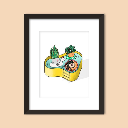 Pool Party Art Print