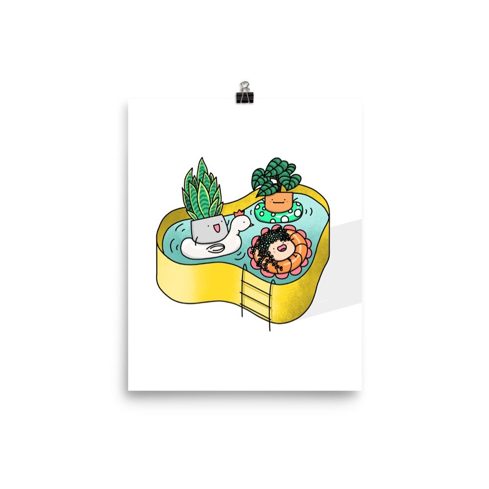 Pool Party Art Print
