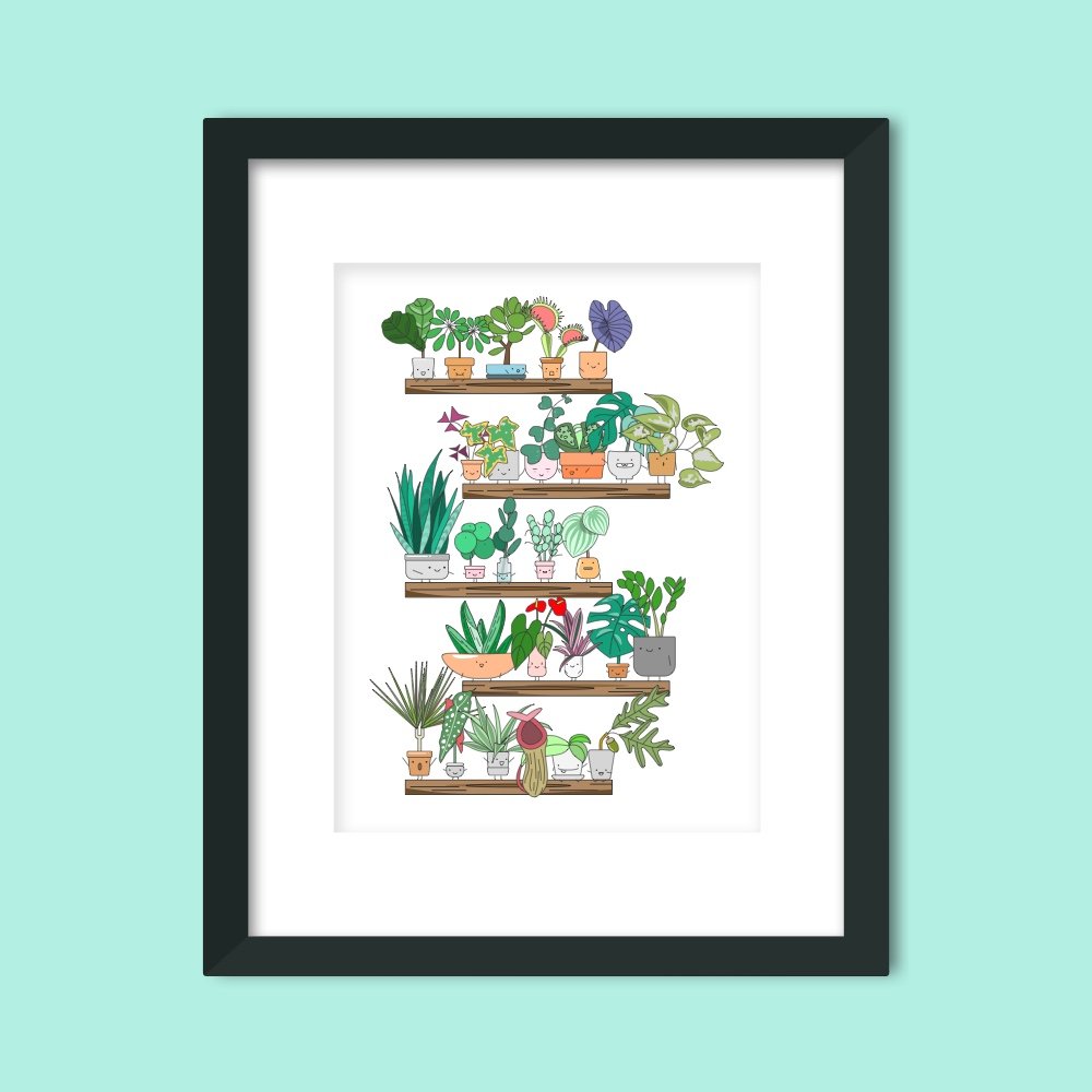 Plant Shelfie Art Print