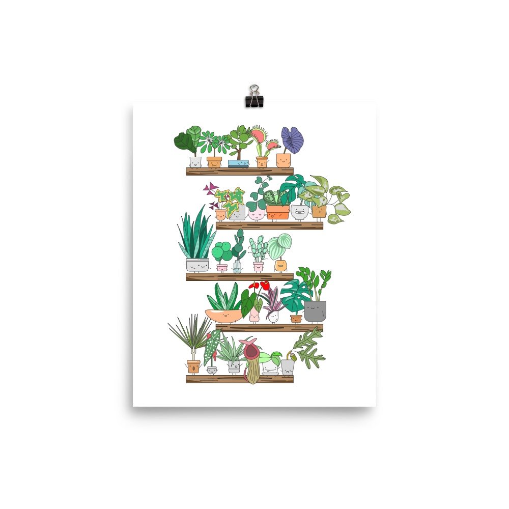 Plant Shelfie Art Print