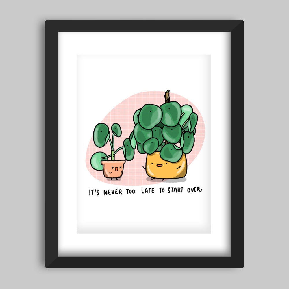 Never too Late Art Print