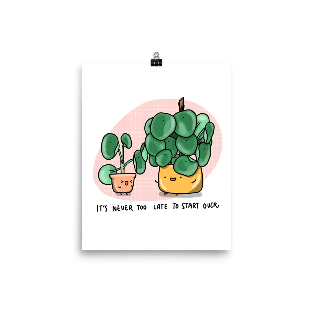 Never too Late Art Print