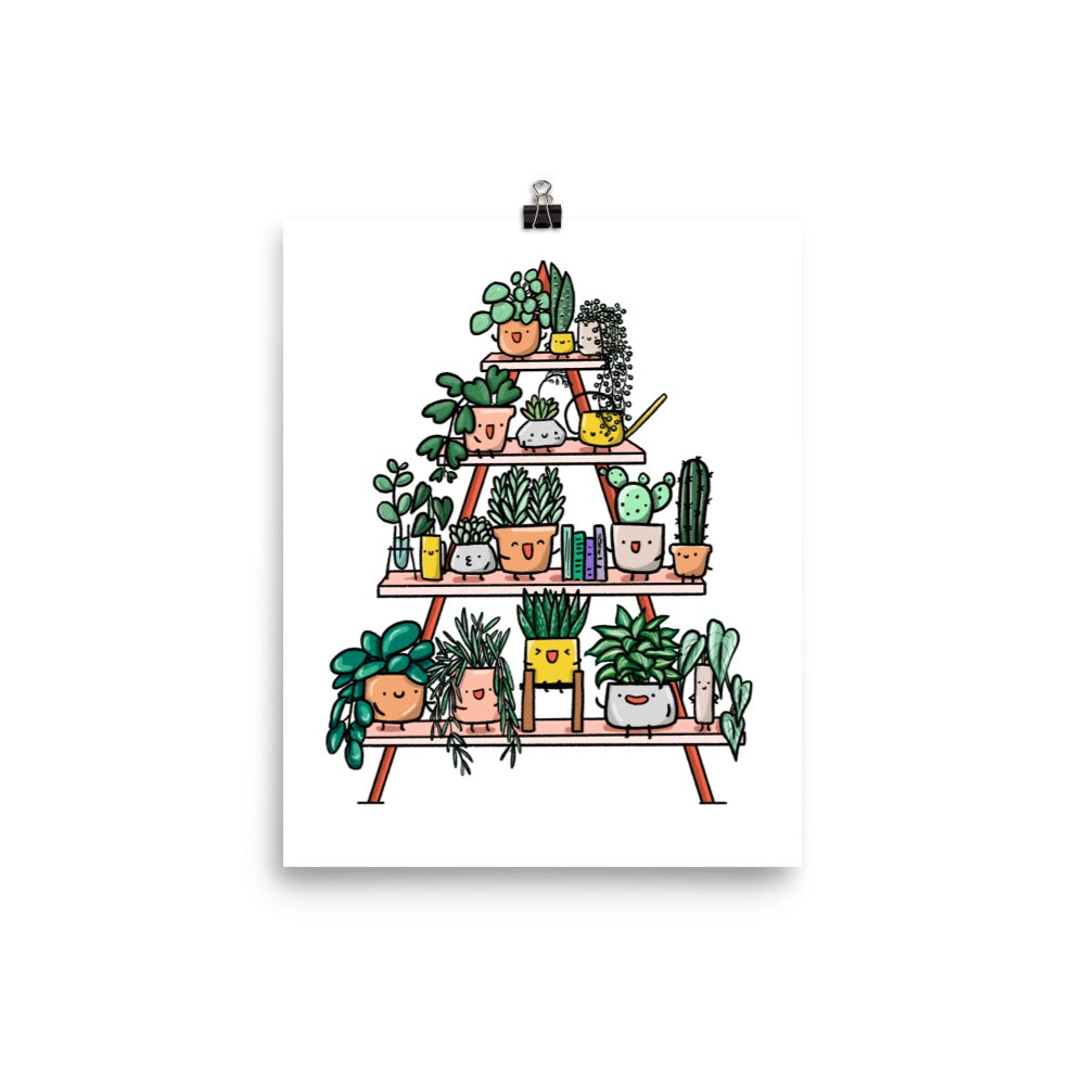 Triangle Plant Shelfie Art Print