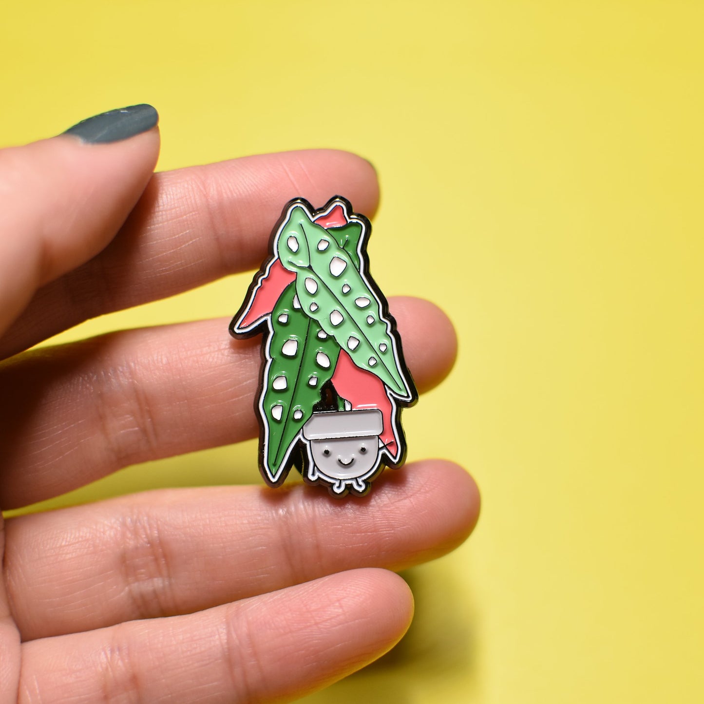 Begonia Soft Enamel Pin