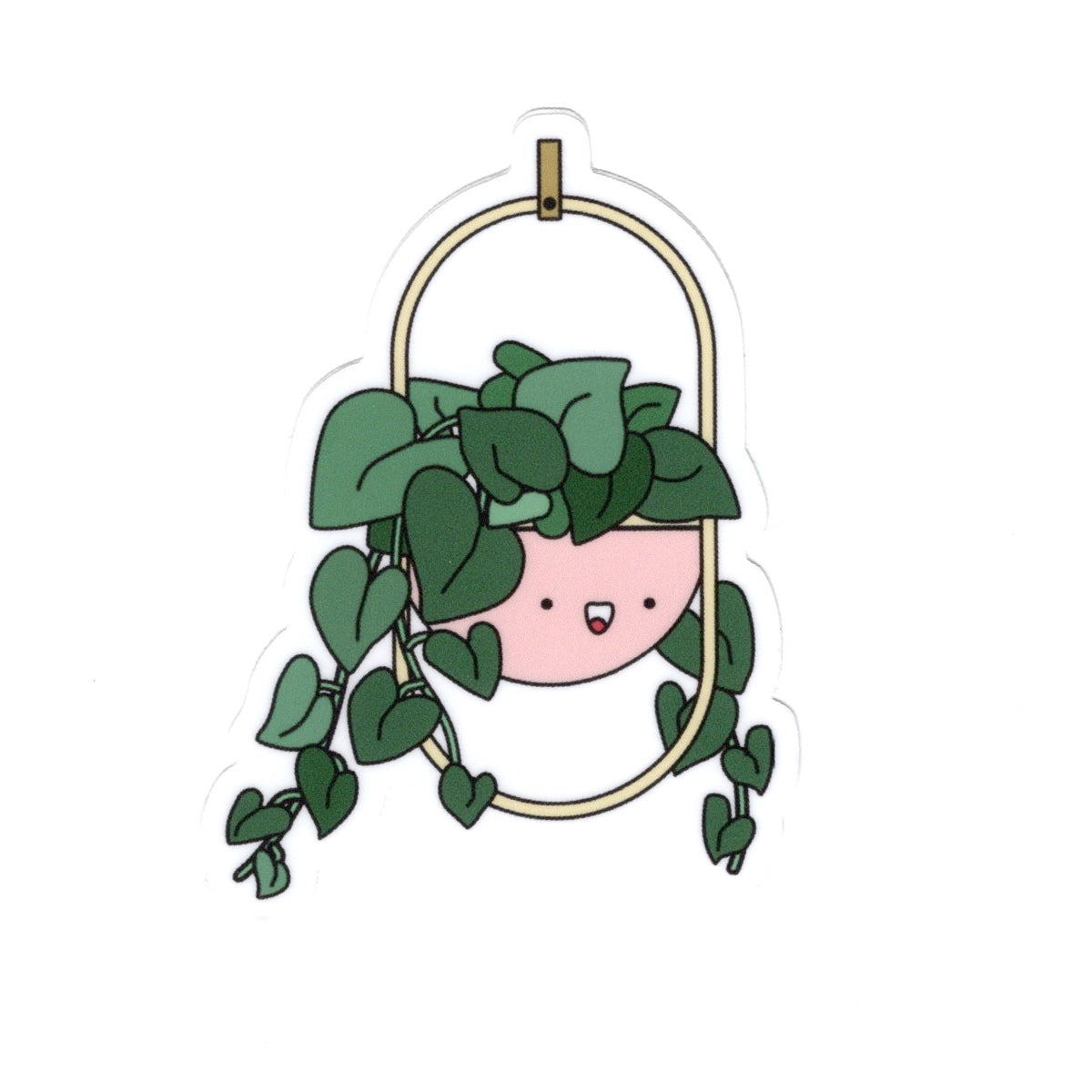 Heart Leaf Philodendron Vinyl Die Cut Sticker