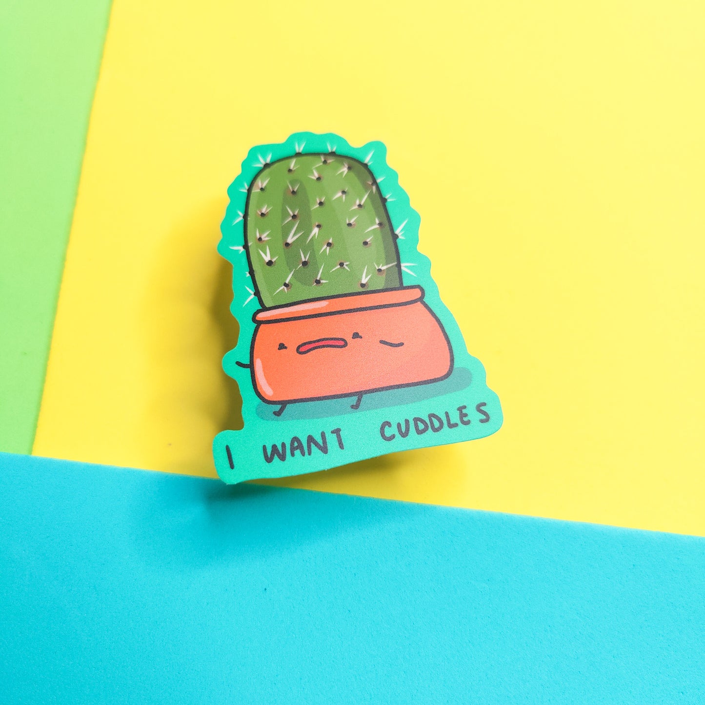 I Want Cuddles vinyl sticker