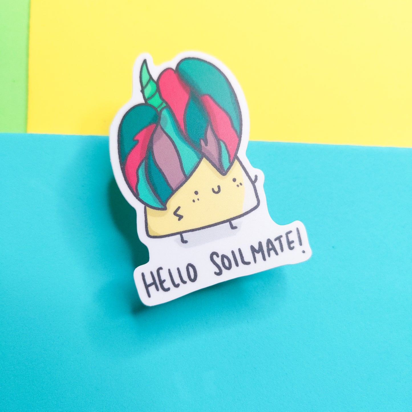 Hello Soilmate vinyl sticker
