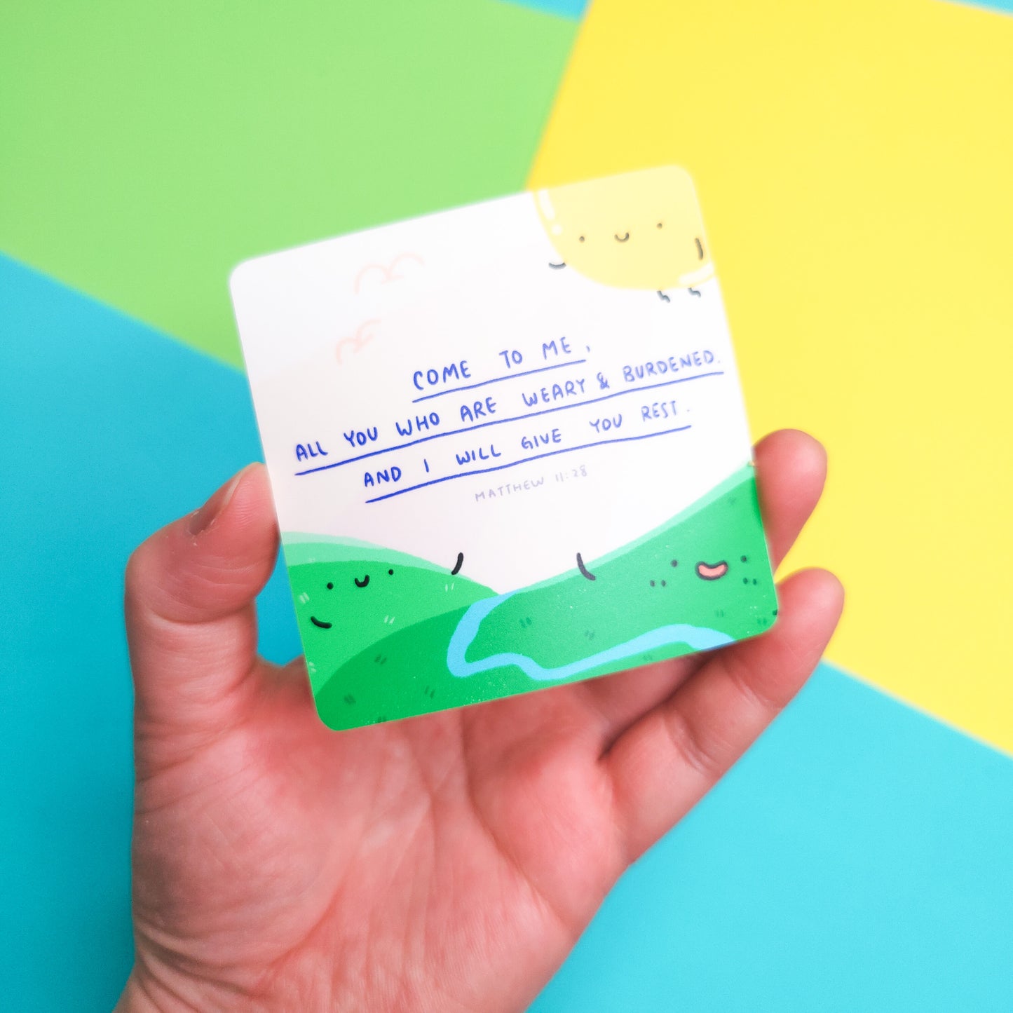 Matthew 11:28 Bible Verse Vinyl sticker