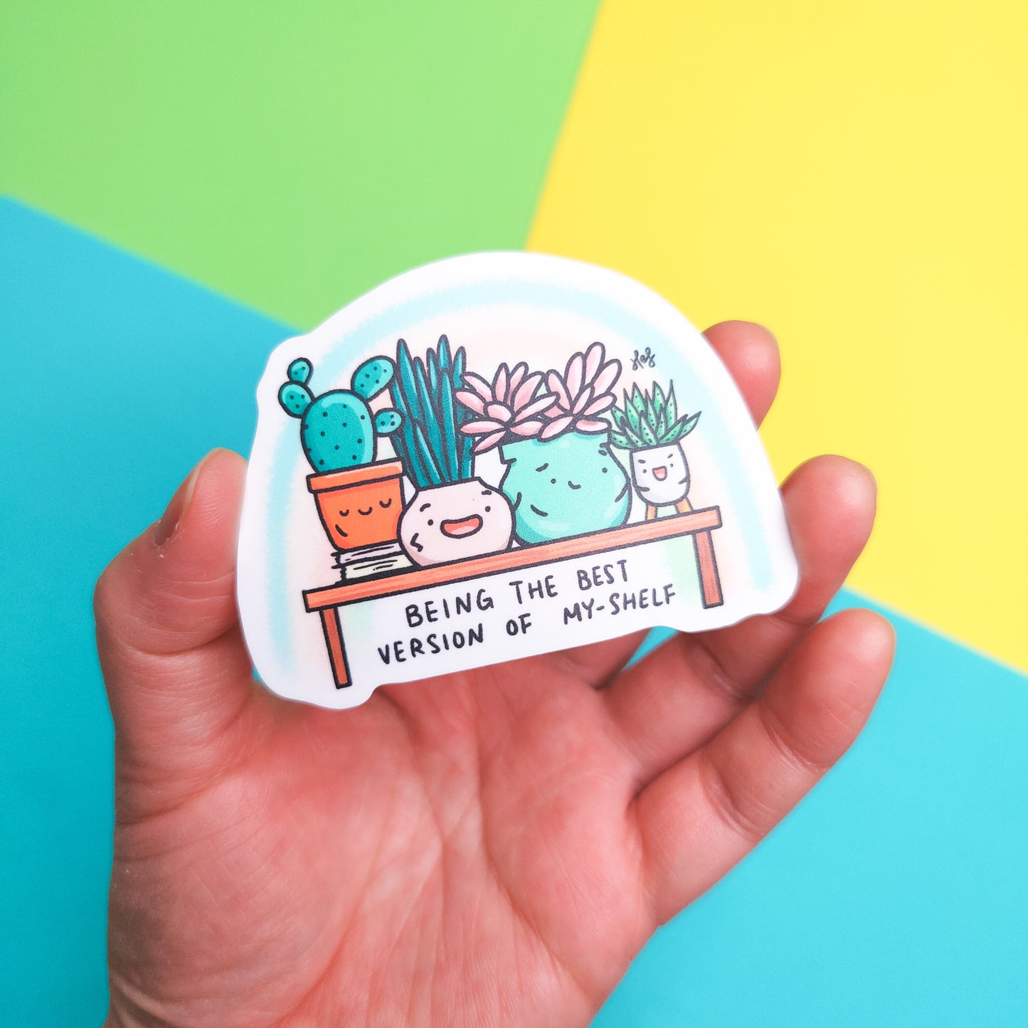 Best Version of My Shelf vinyl sticker
