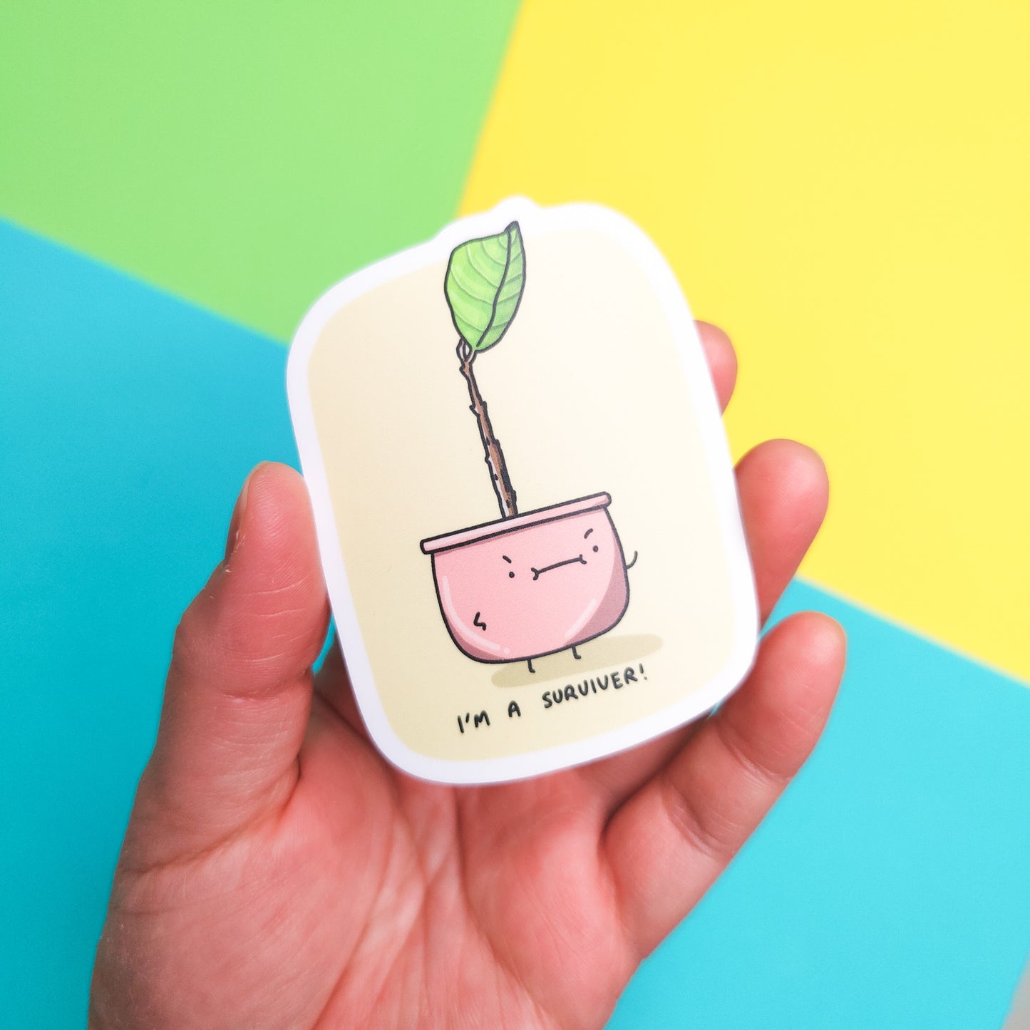 I'm a survivor vinyl sticker