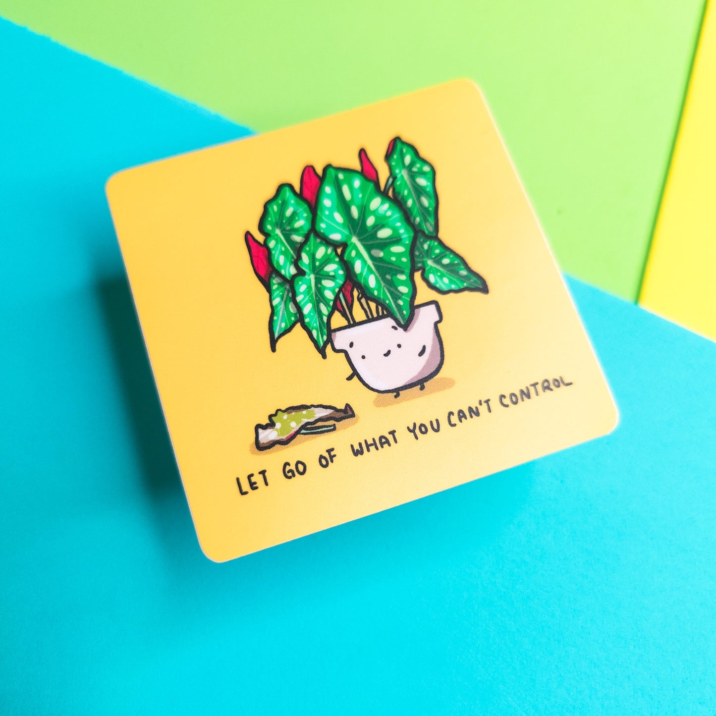 Let go of what you can't control vinyl sticker