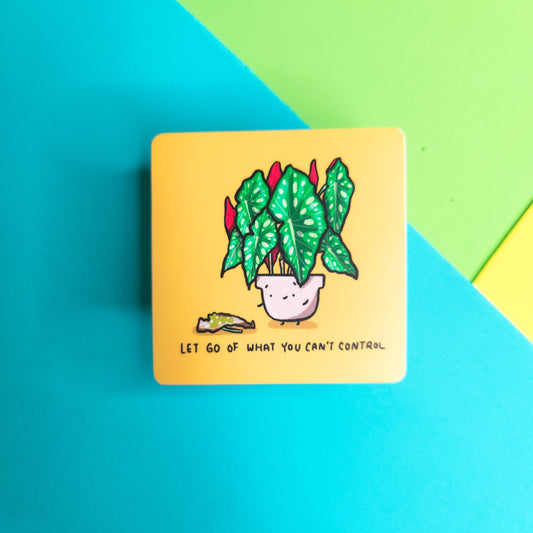 Let go of what you can't control vinyl sticker