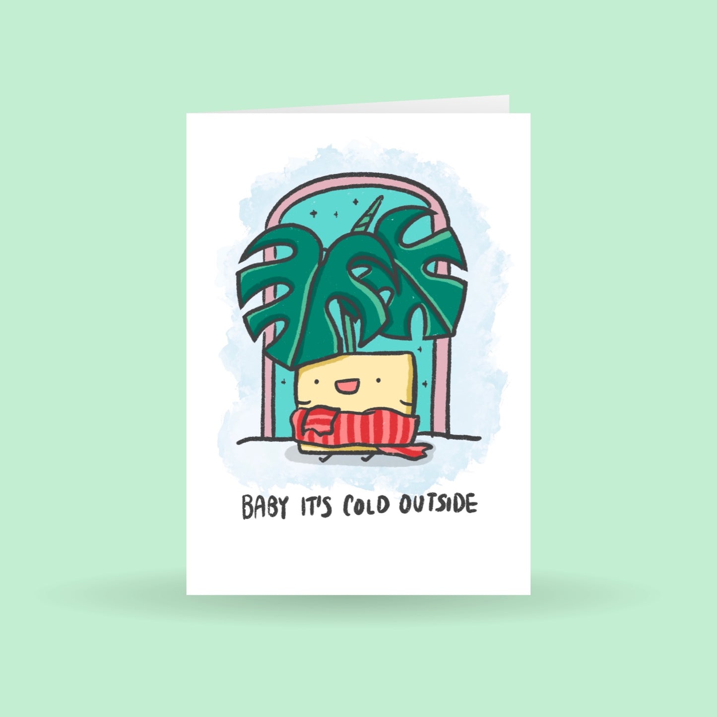 Baby it's cold outside card