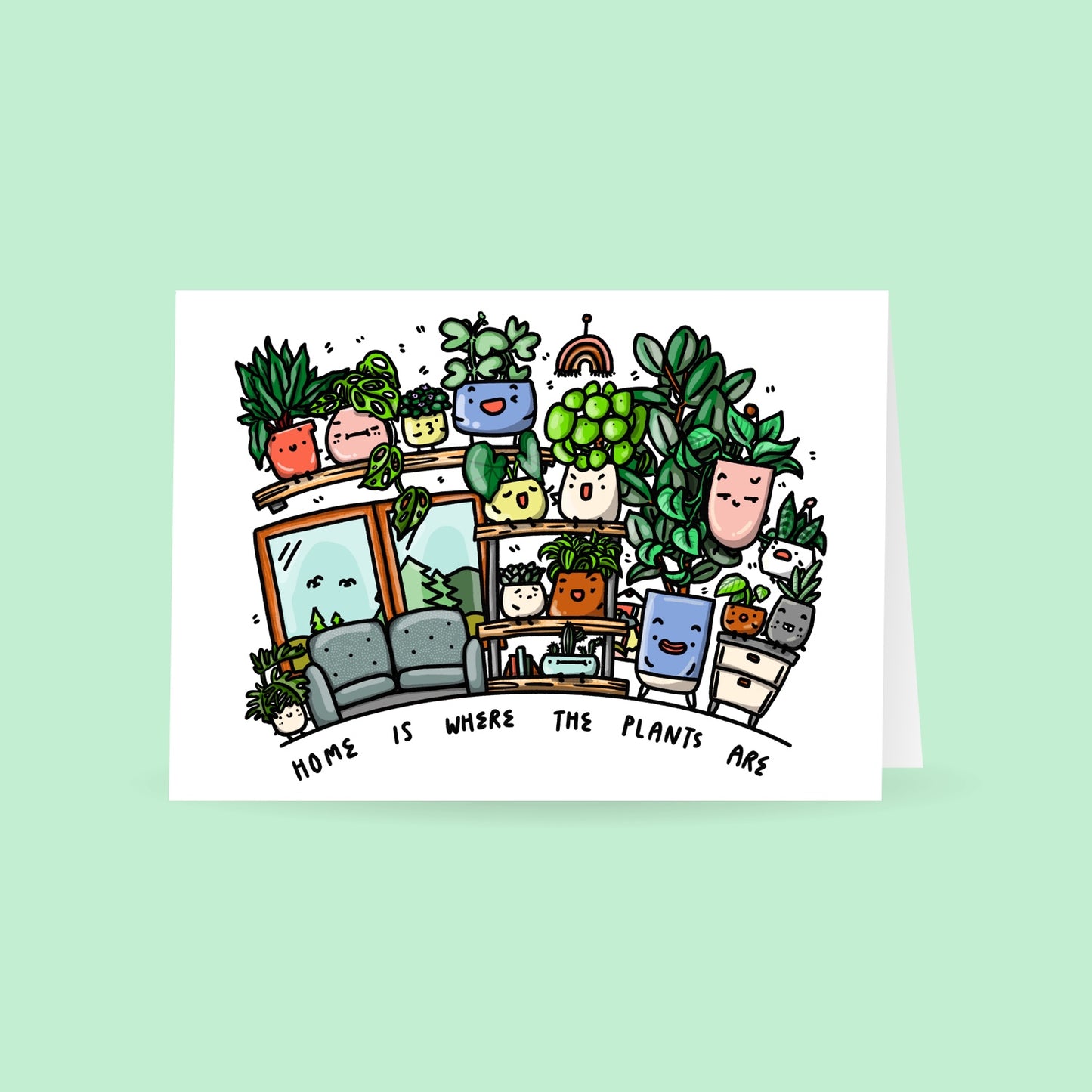 Home is where the plants are card