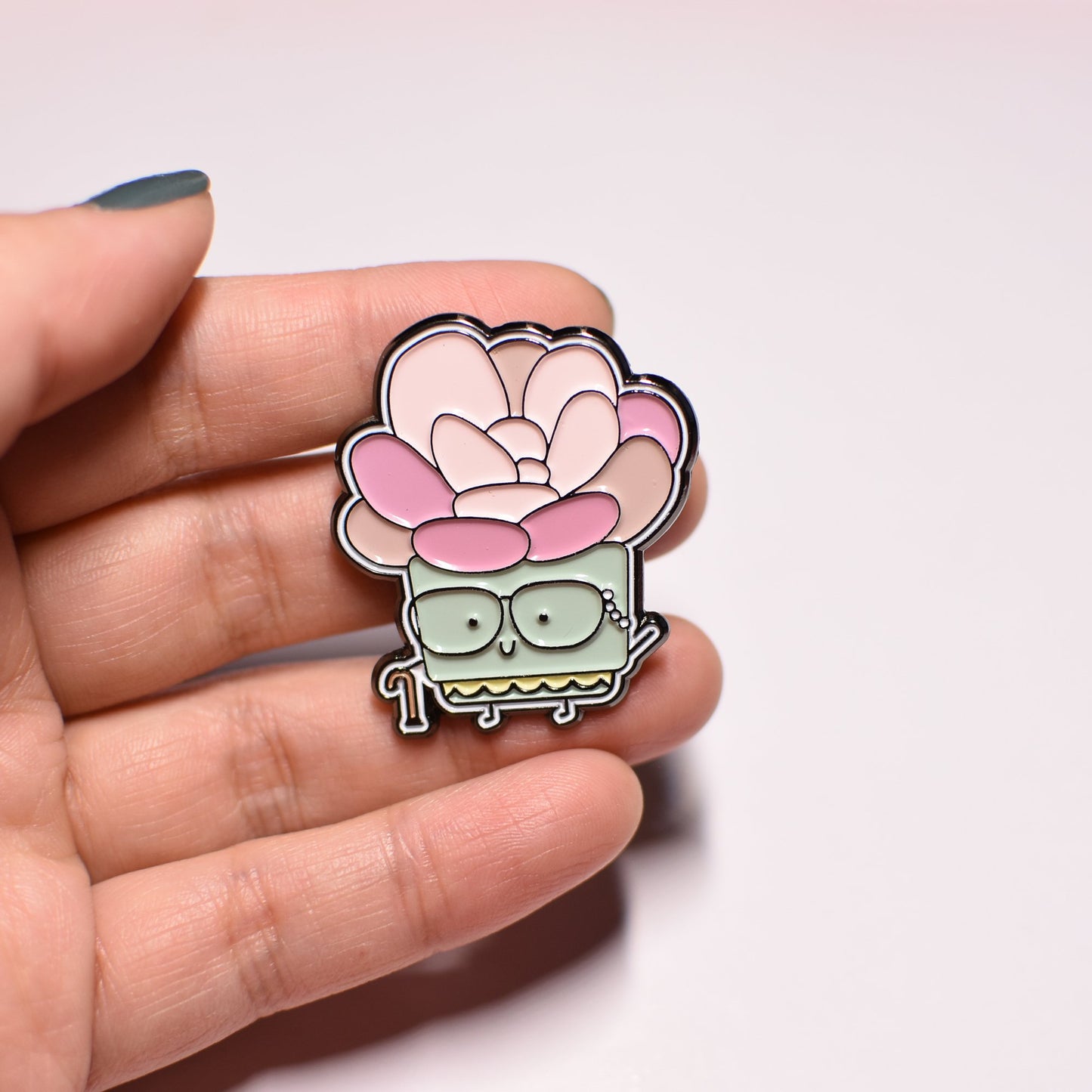 Succulent Granny Soft Enamel Pin