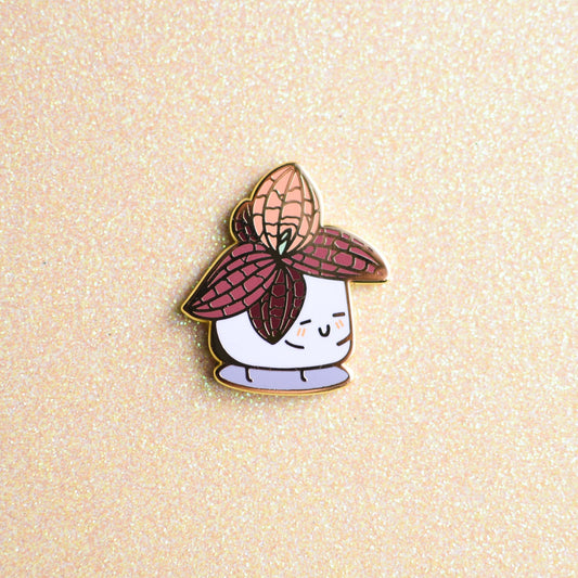 Jewel Orchid Hard Enamel Pin (Gold)