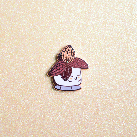Jewel Orchid Hard Enamel Pin (Rose Gold)